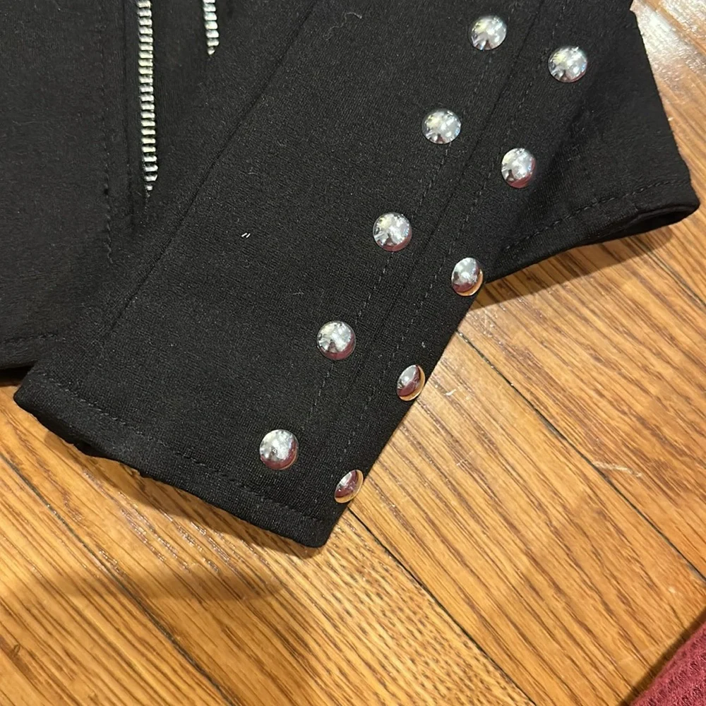 Aqua girls size M studded motto jacket - Picture 3 of 4